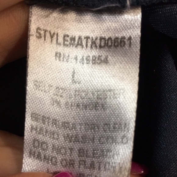 Molly Green Women’s Blue Crushed Velvet Top Large - Picture 5 of 5